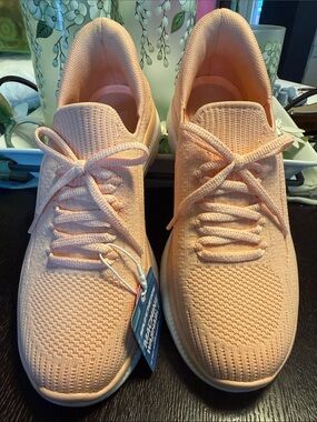 Skechers Slip-ins Summits Plus Washable Knit Sneakers Peach 8